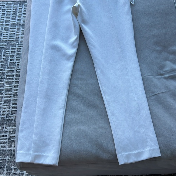 Black Halo Juma High Waisted Trouser Pants in Porcelain White Size 2 - Picture 7 of 13